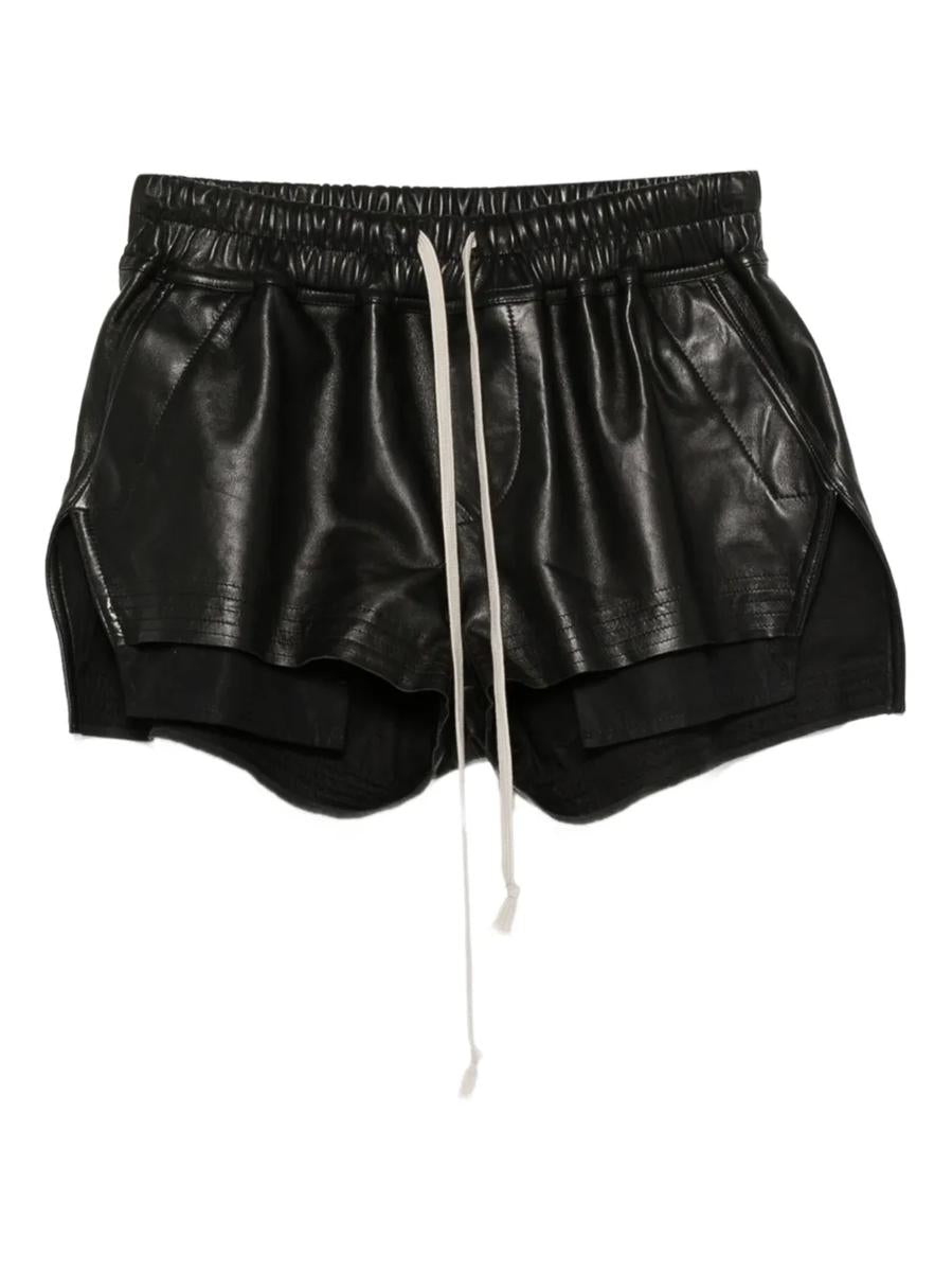 Rick Owens – Ledershorts mit Kordelzug