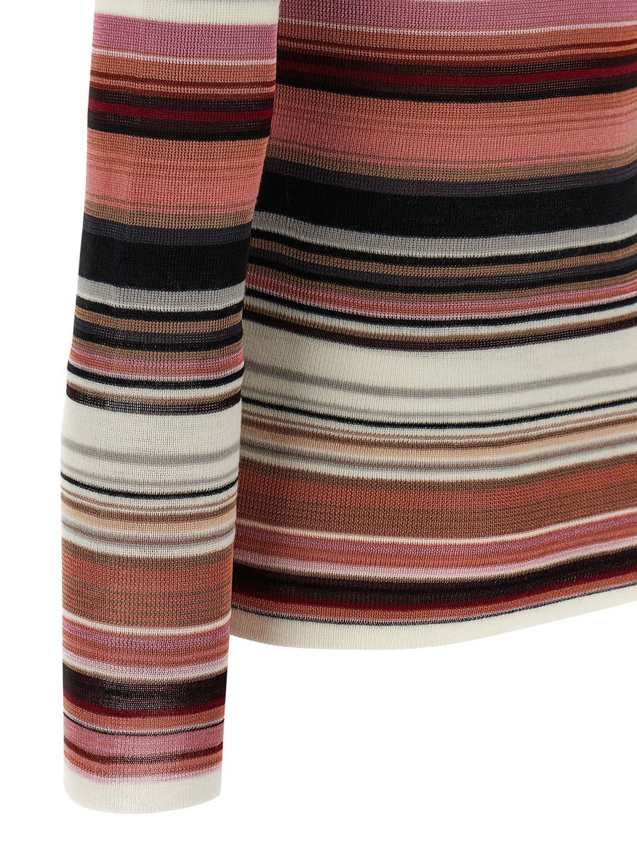 Missoni gestreifter Rollkragenpullover