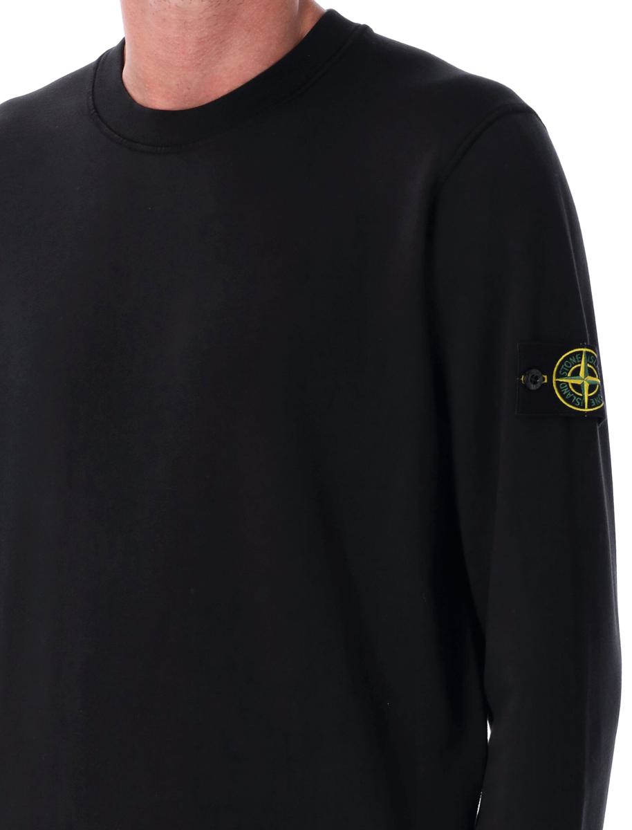 Stone Island Sweatshirt mit Rundhalsausschnitt aus Bio-Baumwolle