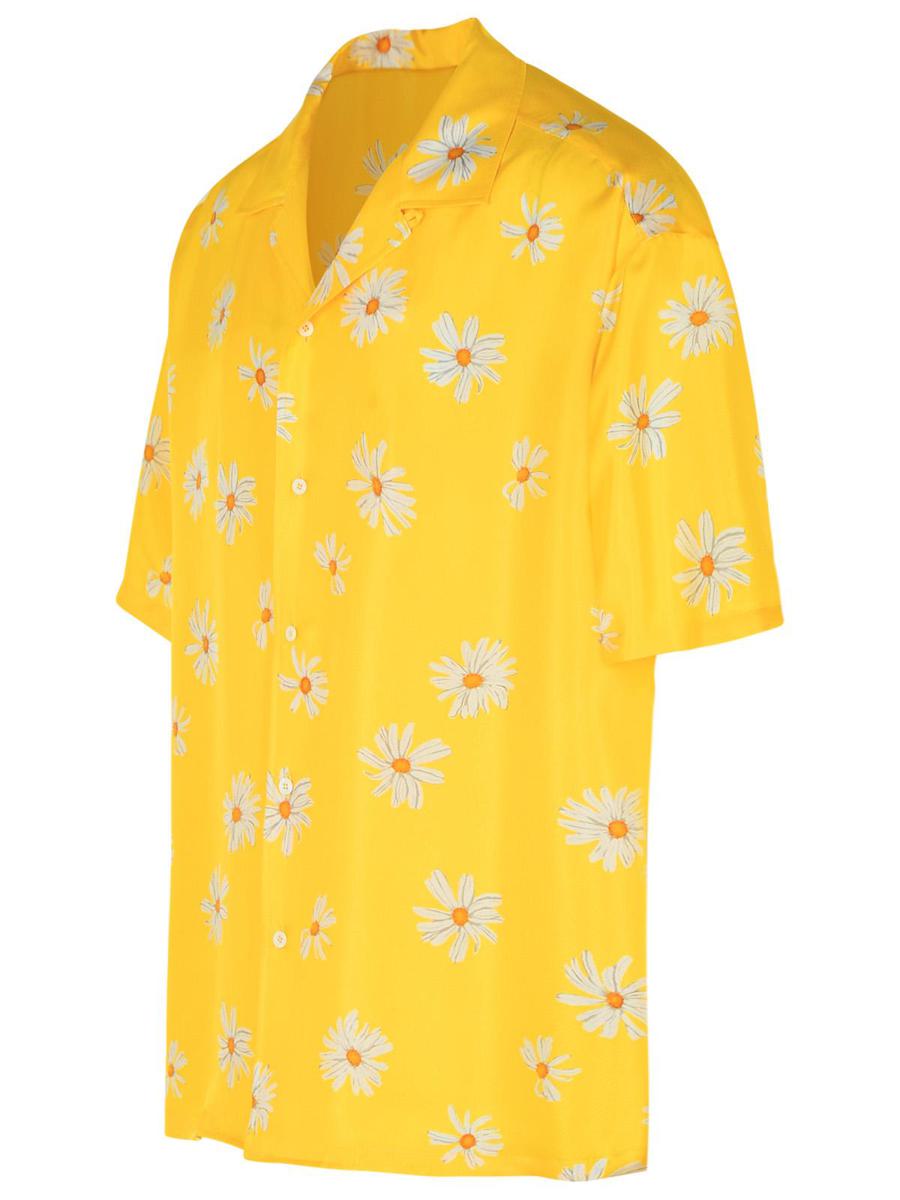Gelbes Seidenhemd von Moschino