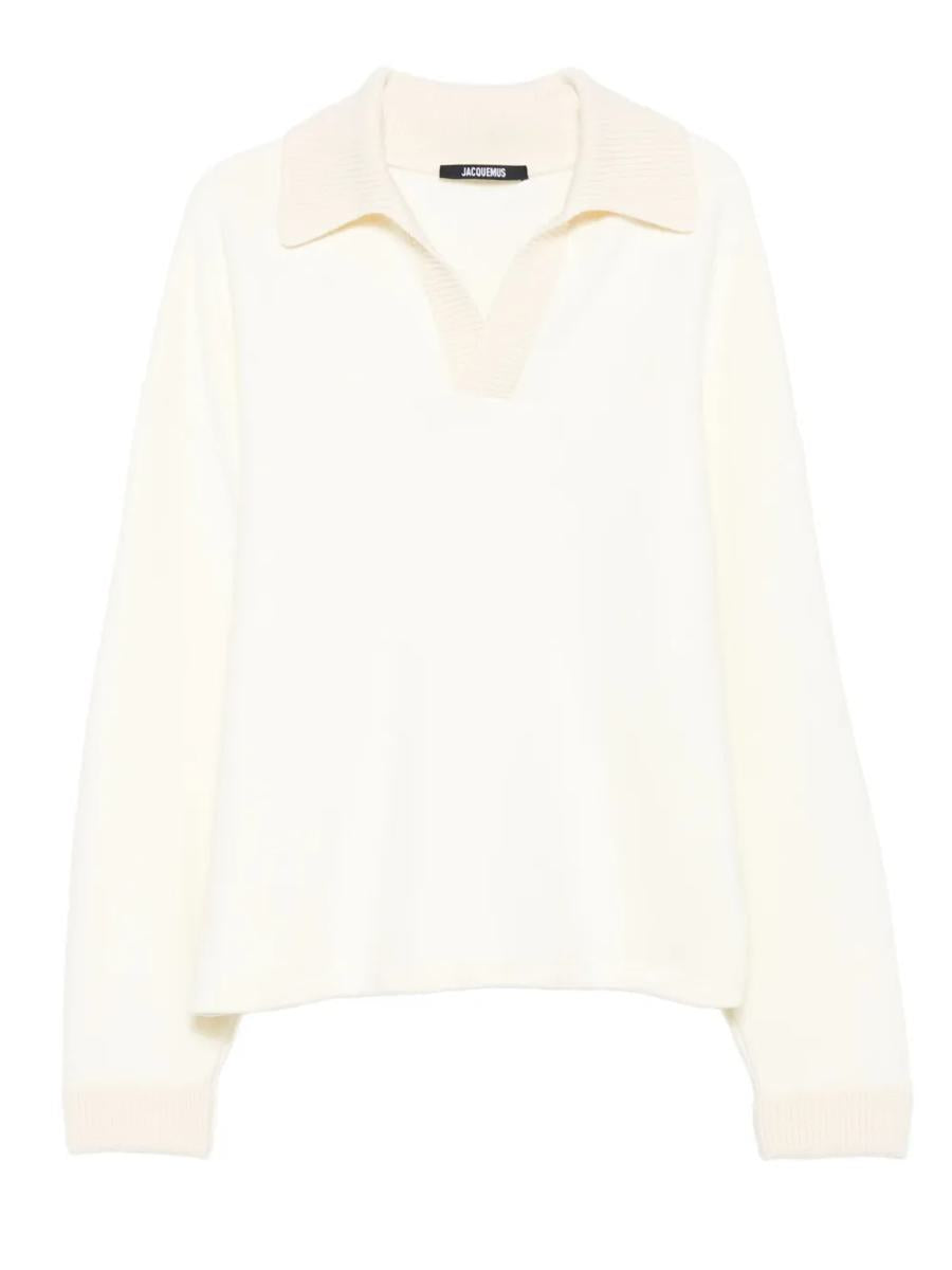 Jacquemus – Gerippter Pullover mit Polokragen