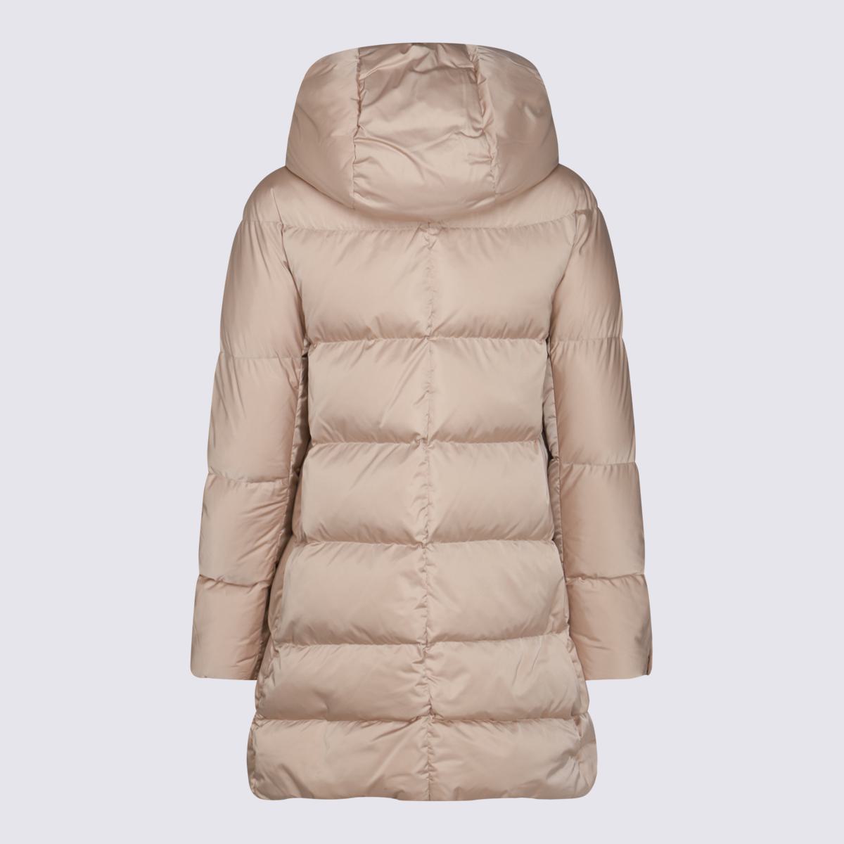 Beige Puffer-Daunenjacke von Herno