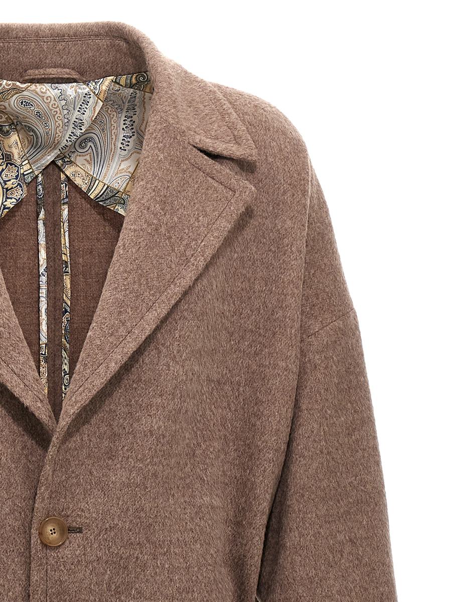 Etro Einreihiger Wollmantel