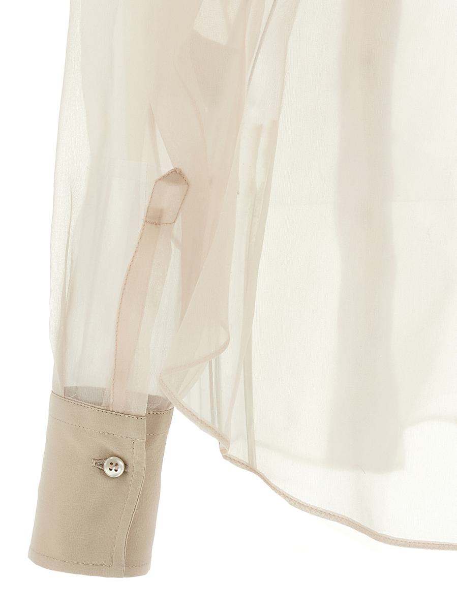 Brunello Cucinelli-Hemd „Flora Appliqué“.