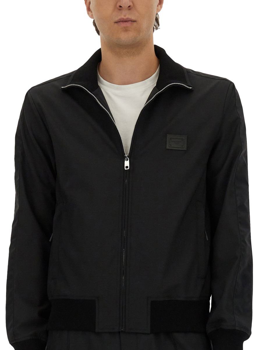 Dolce & Gabbana – Jacke mit Logo-Plakette