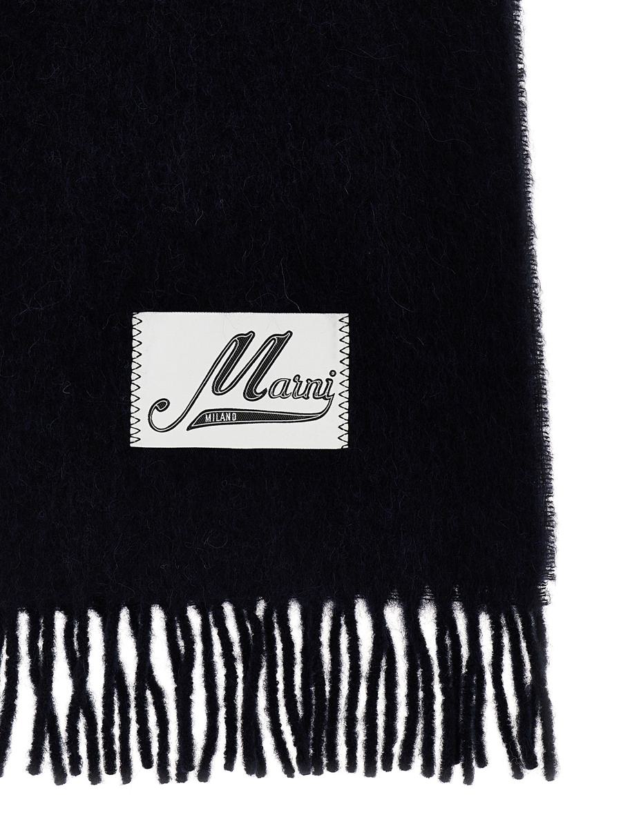 Marni Schal mit Logo-Patch