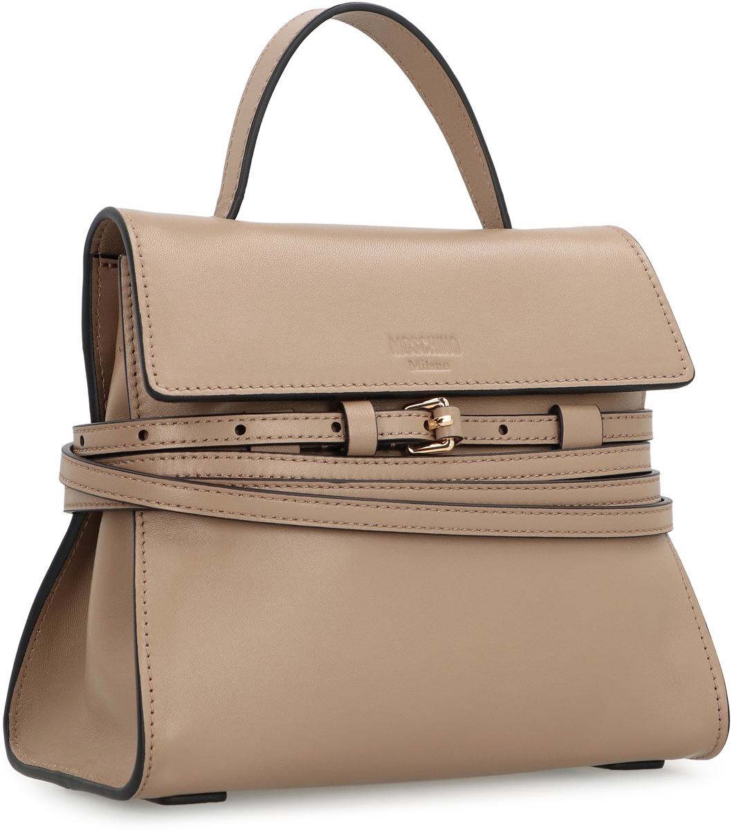 Moschino – Moschino – Kleine Handtasche aus Leder „Tie Me“