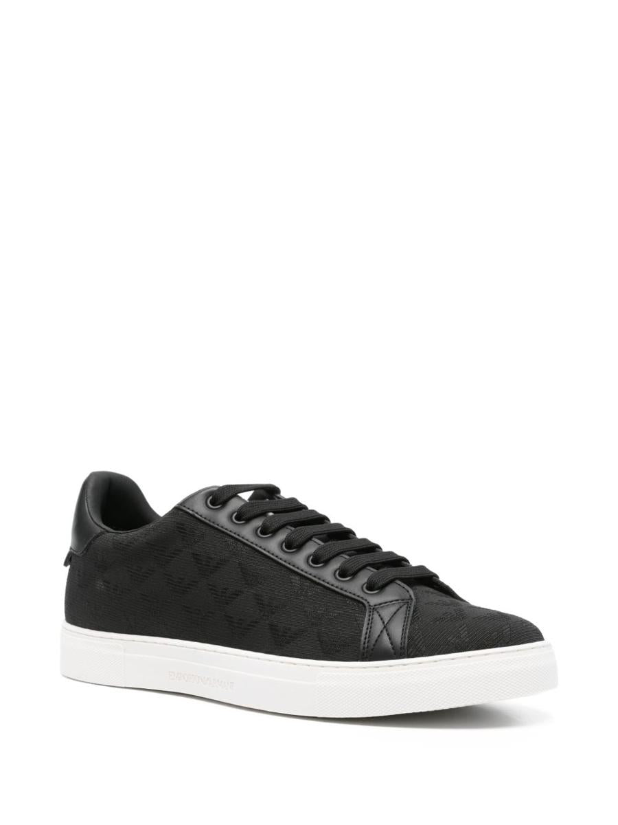 Exklusive Sneakers mit Allover-Logo von Emporio Armani