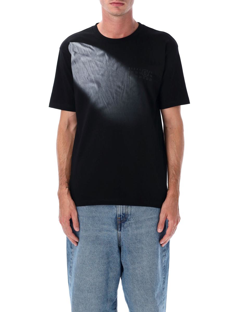 MM6 Maison Margiela – Baumwoll-T-Shirt mit Spotlight-Print