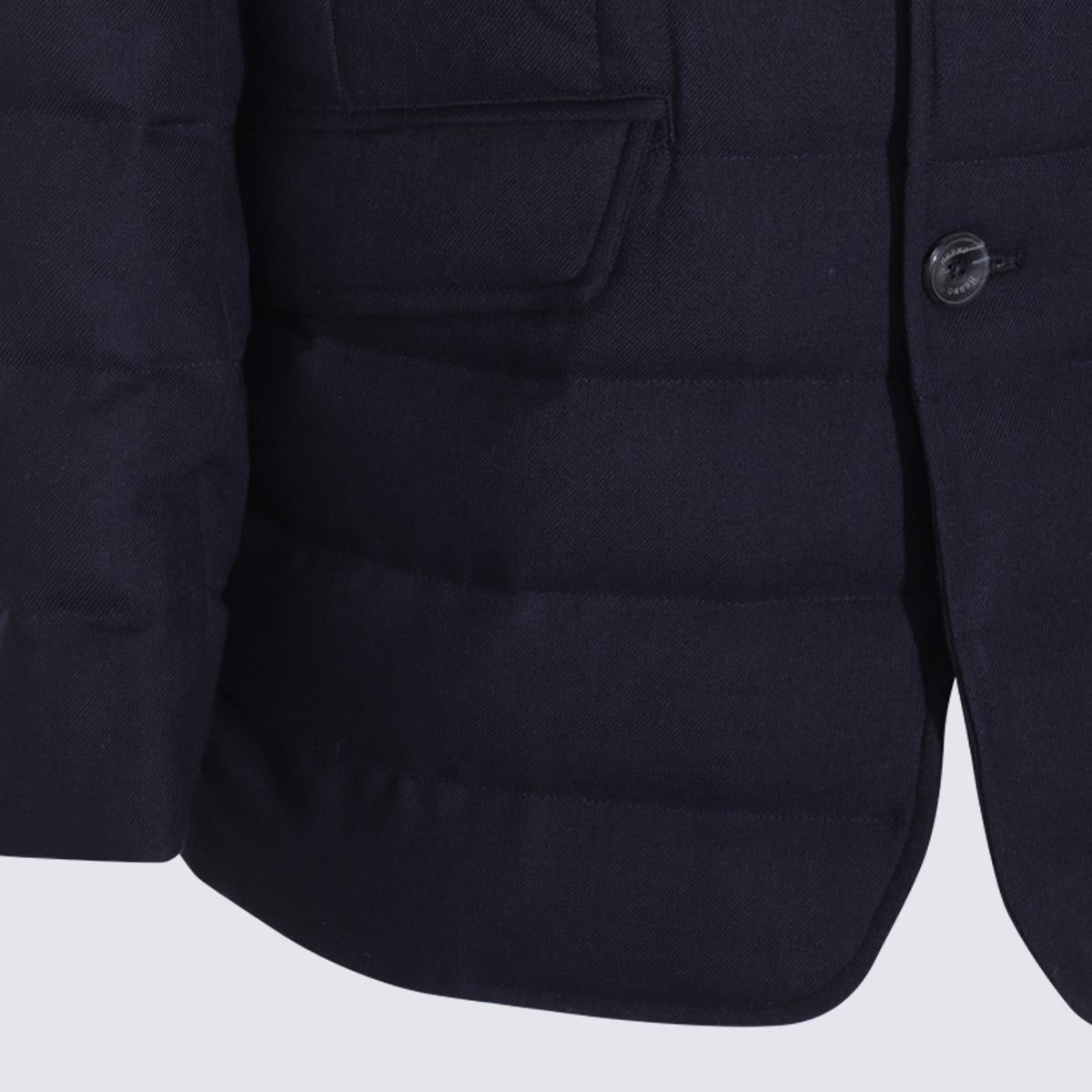 Herno Dunkelblaue Daunenjacke