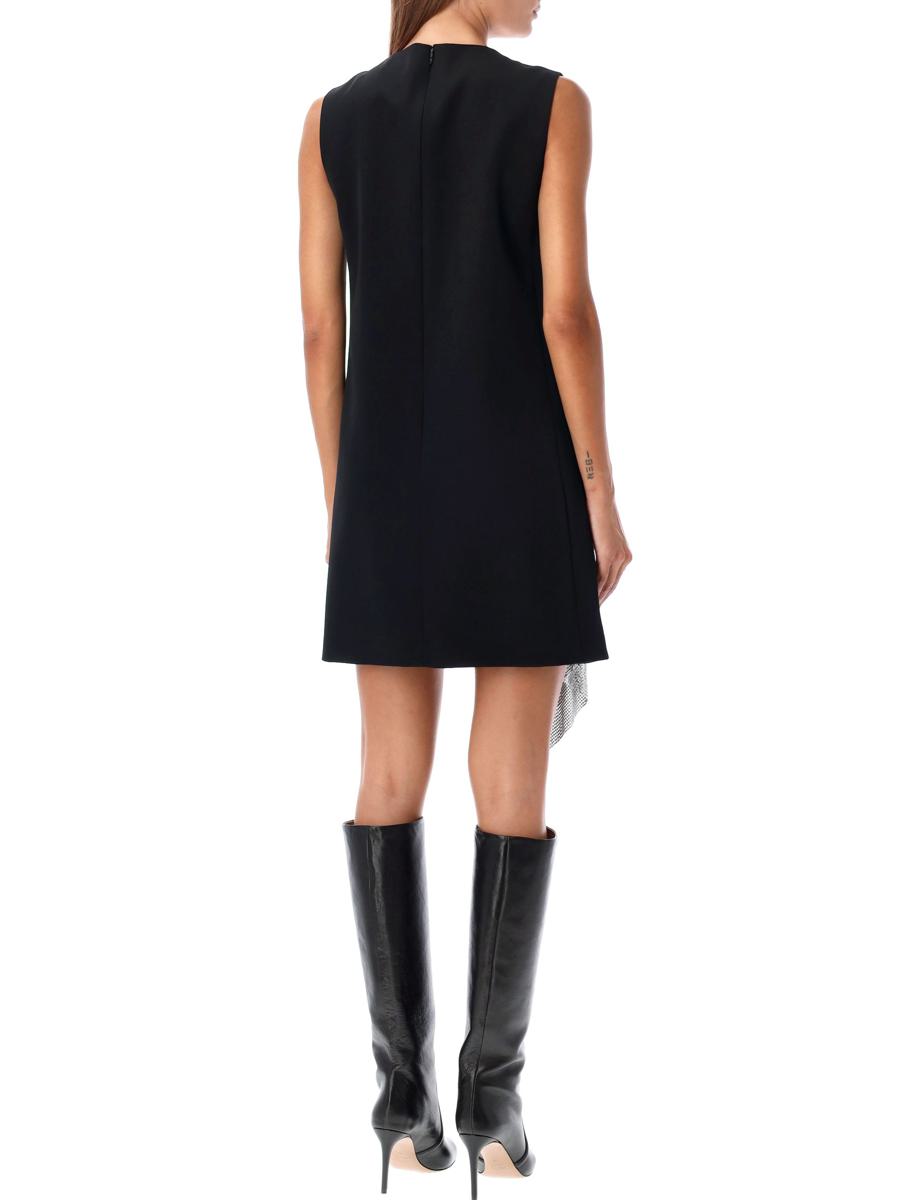Versace – Mini-Etuikleid mit Metallnetzeinsatz