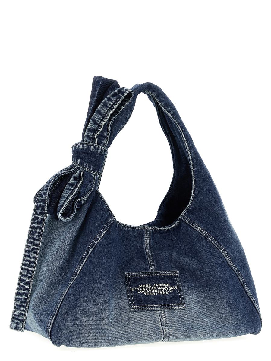 Marc Jacobs „The Bow Denim Medium Sack“ Schultertasche