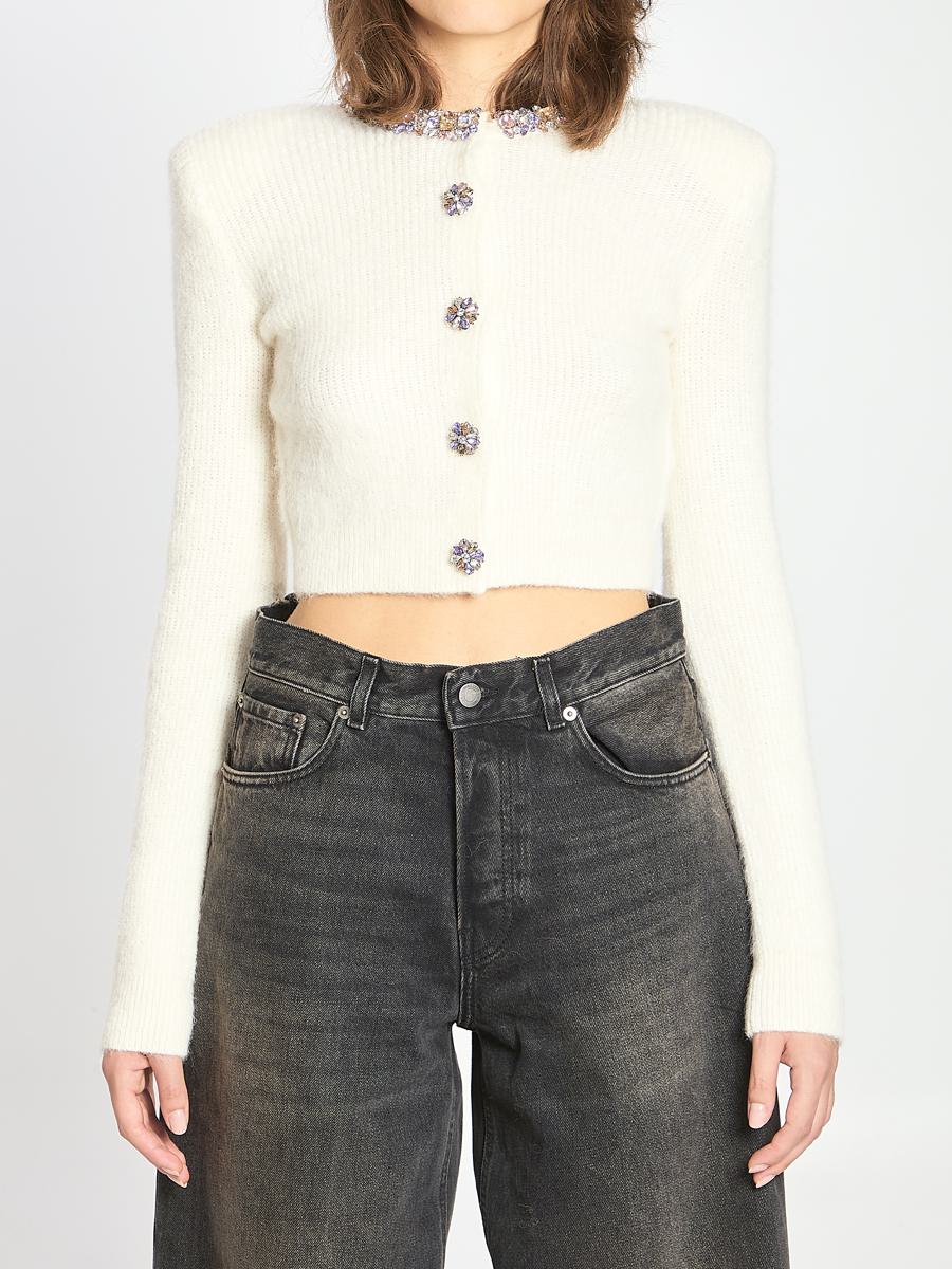Strickjacke mit Verzierung