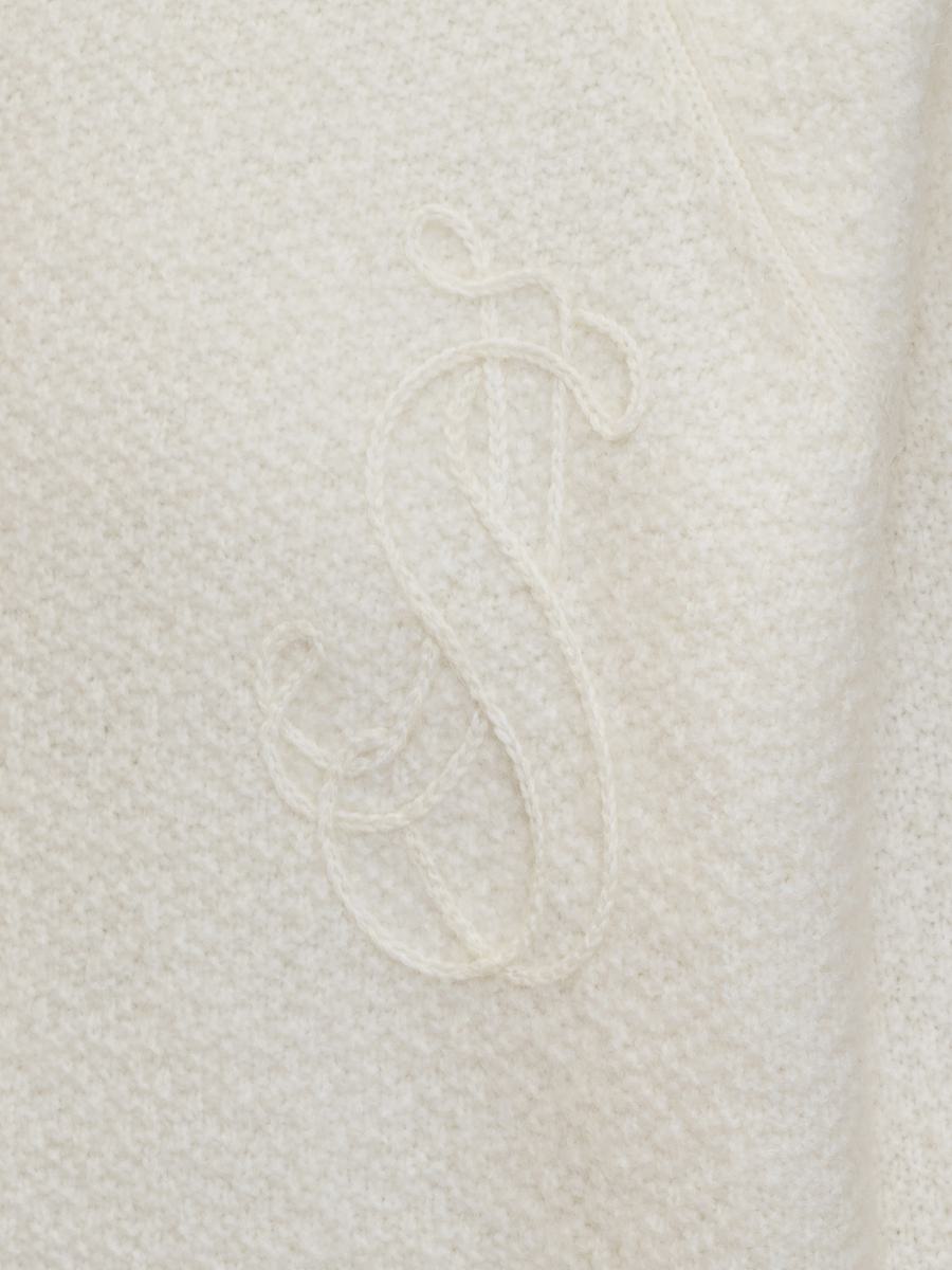 Jil Sander Jil Sander Zweifarbige Strickjacke mit Reißverschluss
