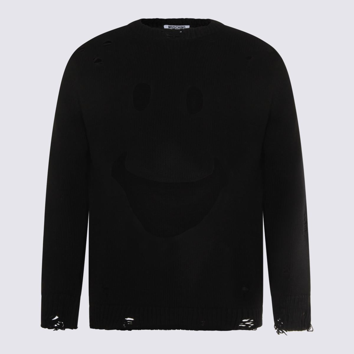 Moschino Schwarzer Wollstrick