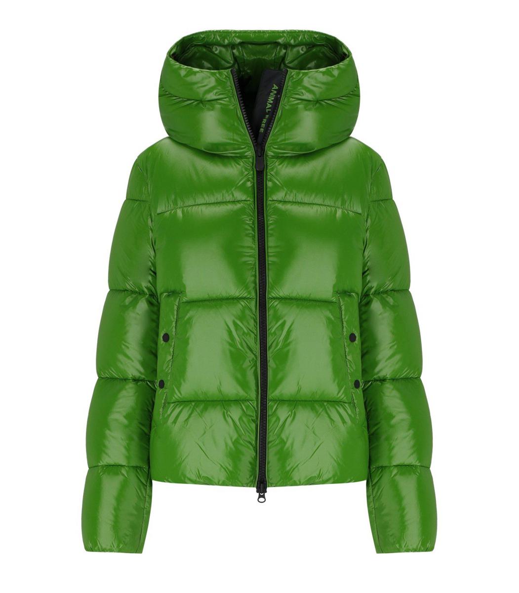 Save The Duck – Biddy – Gefütterte Jacke mit Kapuze in Grün