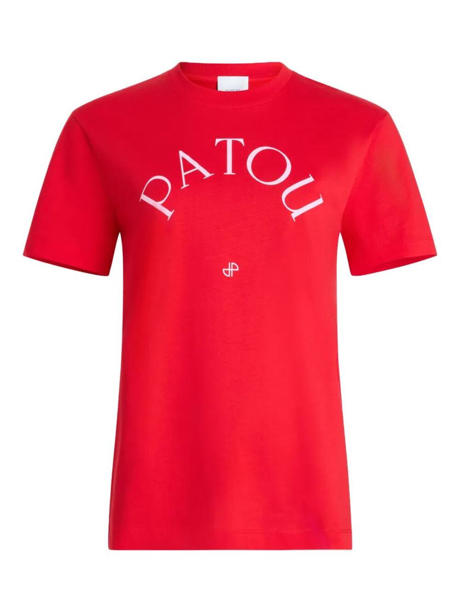 Patou Logo und Jp Print Bio-Baumwolle T-Shirt Kleidung