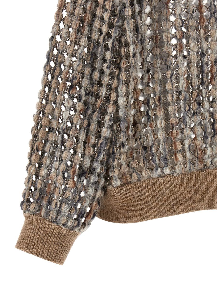 Brunello Cucinelli – Cardigan „Ballonnetz-Stickerei“.