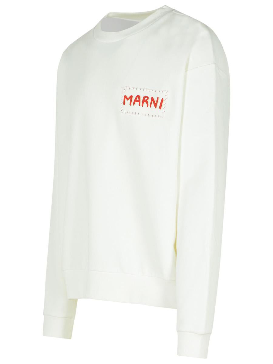 Marni Weißes Baumwoll-Sweatshirt