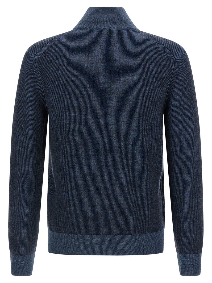 Brioni Pullover mit halbem Reißverschluss