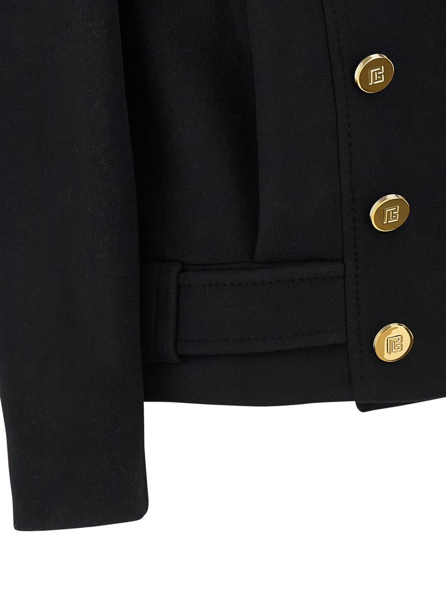 Balmain Zweireihiger Mantel