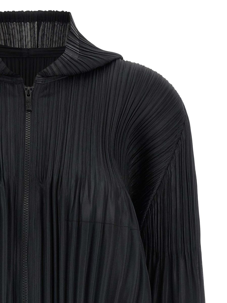 Pleats Please Issey Miyake Bluse mit Reißverschluss