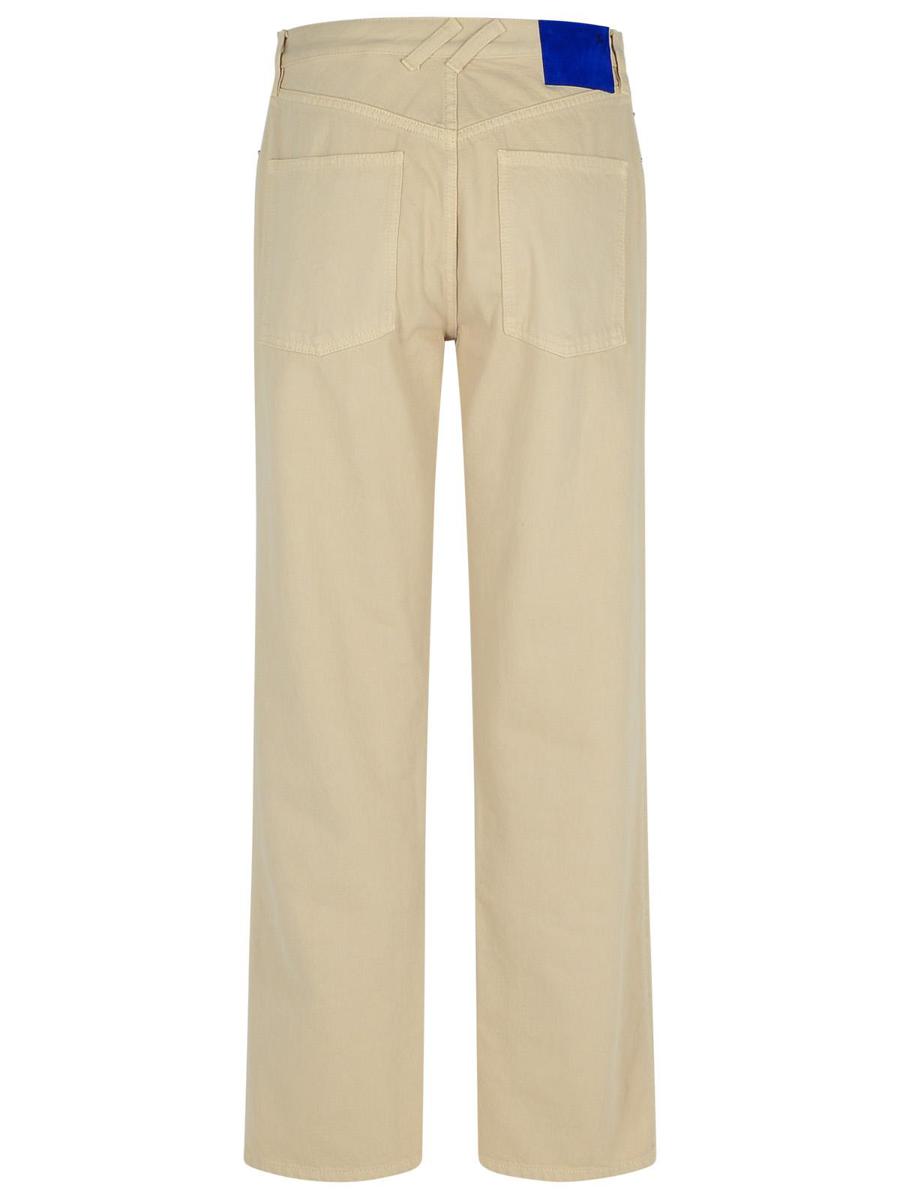 Burberry Cremefarbene Baumwolljeans