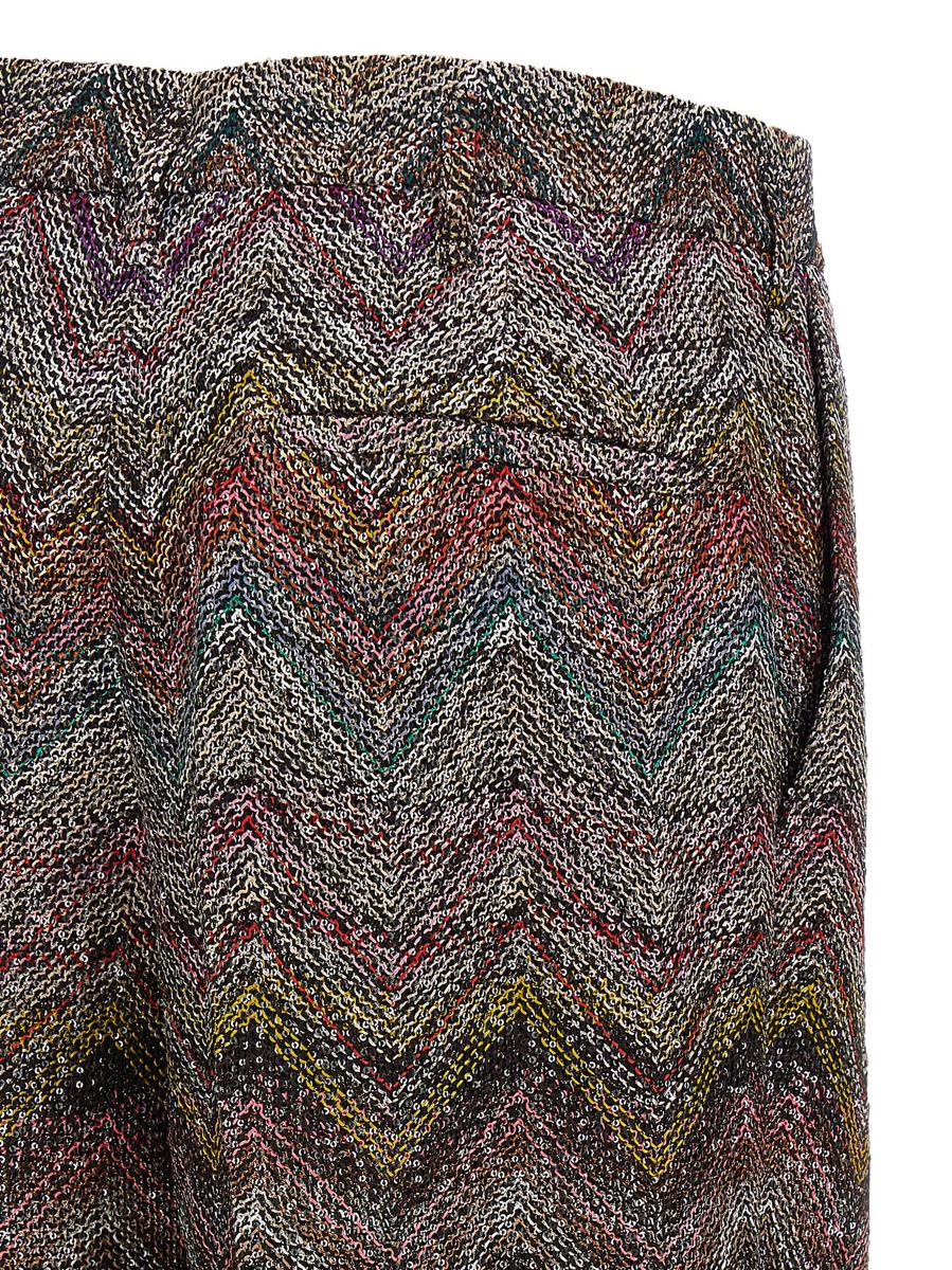 Missoni Zickzack-Paillettenhose