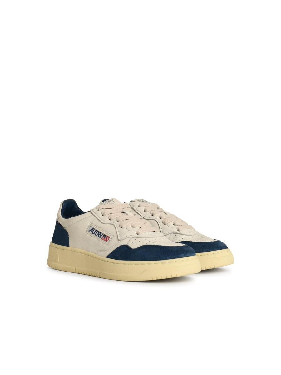 Autry „Medialist“ blaue Leder-Sneaker