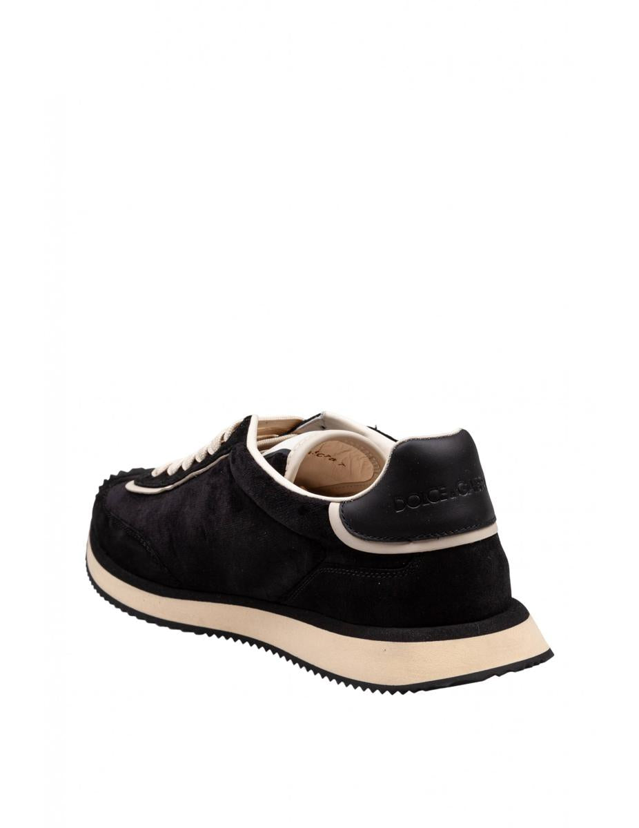 Dolce & Gabbana Sneakers aus Samt und Wildleder