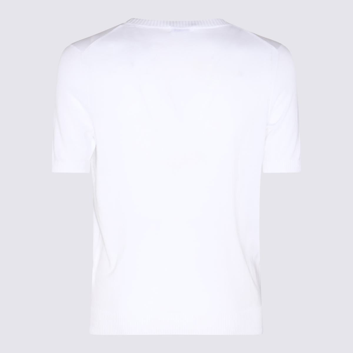 Malo Weißes Baumwoll-T-Shirt