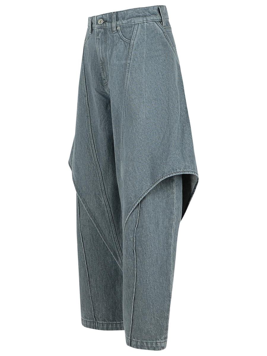 JW Anderson – Graue „Scultural“-Jeans aus Baumwolle