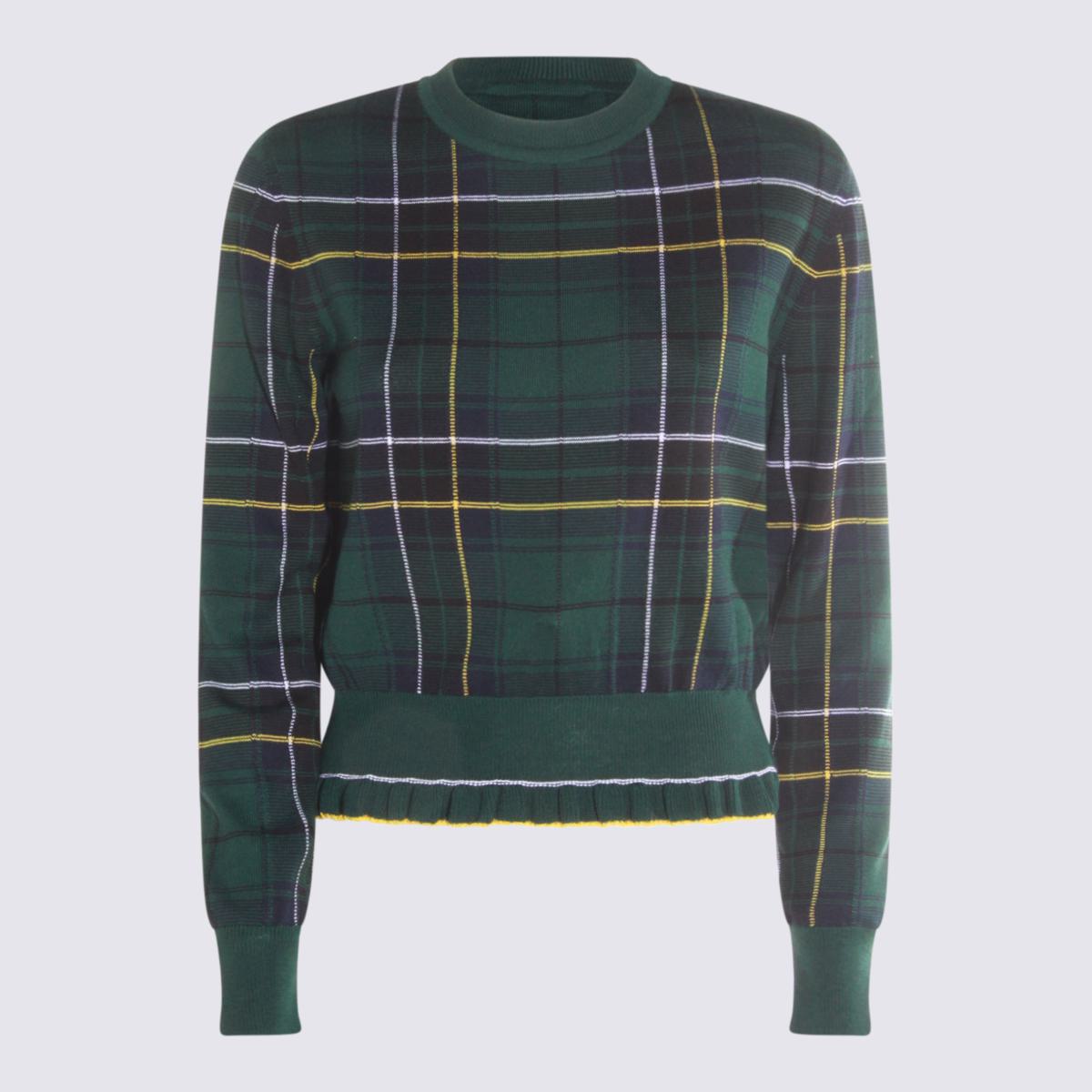 Alexander McQueen Dunkelgrüne Wollstrickware