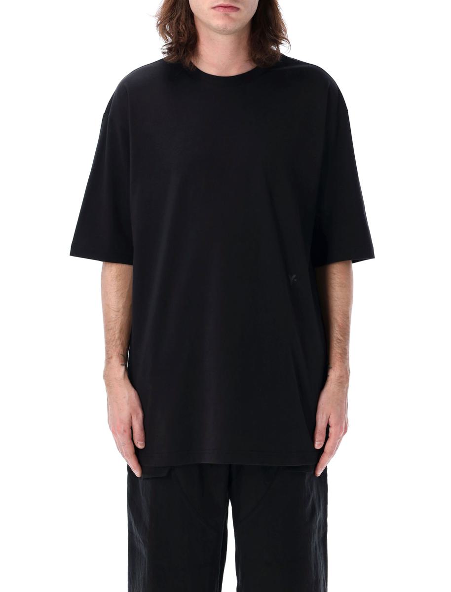 Y-3 Adidas – Kastenförmiges T-Shirt mit kurzen Ärmeln
