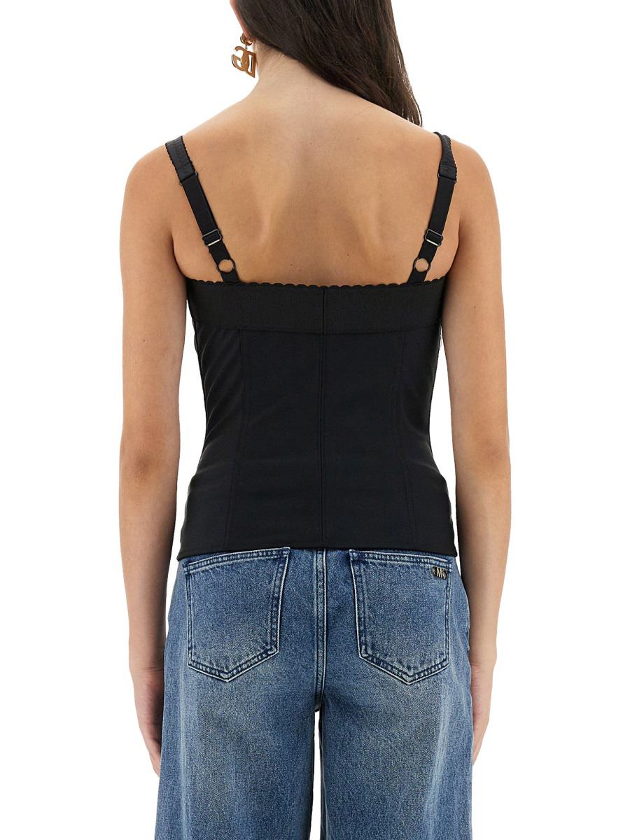 Dolce & Gabbana Satin-Bustier-Top