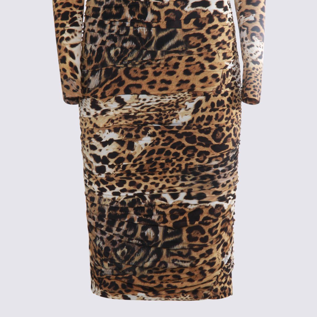 Roberto Cavalli – Mehrfarbiges Midikleid