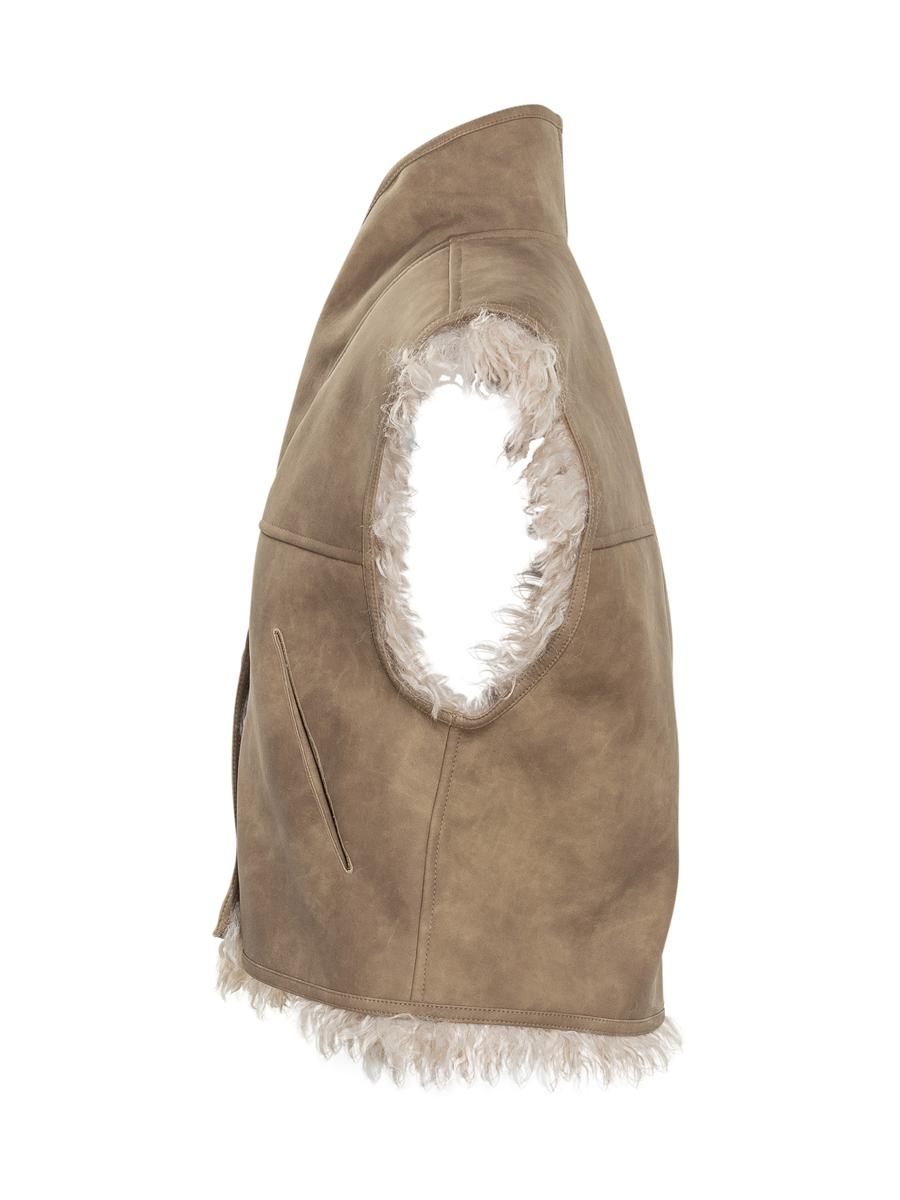Isabel Marant Étoile Lammfellweste mit hohem Kragen Isabel Marant Étoile