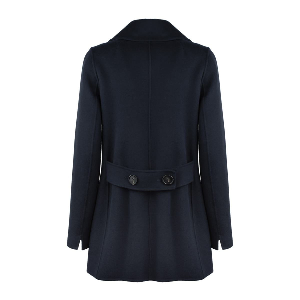 Max Mara Blauer zweireihiger Wollcaban