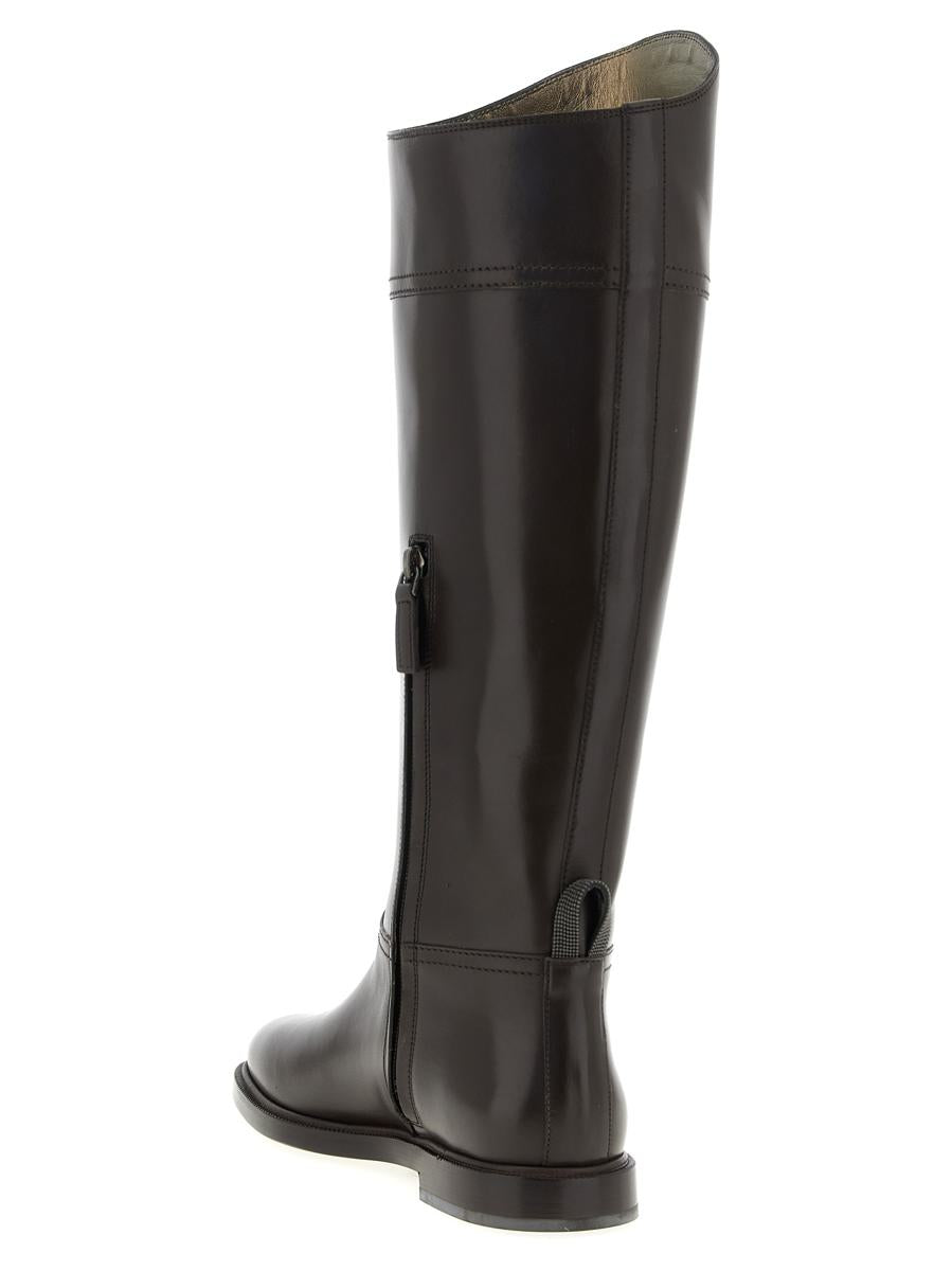 Brunello Cucinelli Lederstiefel Monile