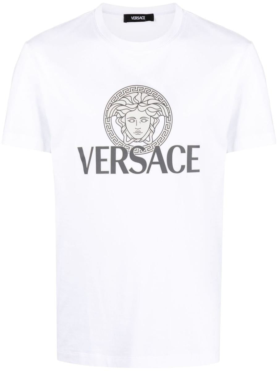 Baumwoll-T-Shirt mit Versace-Logo