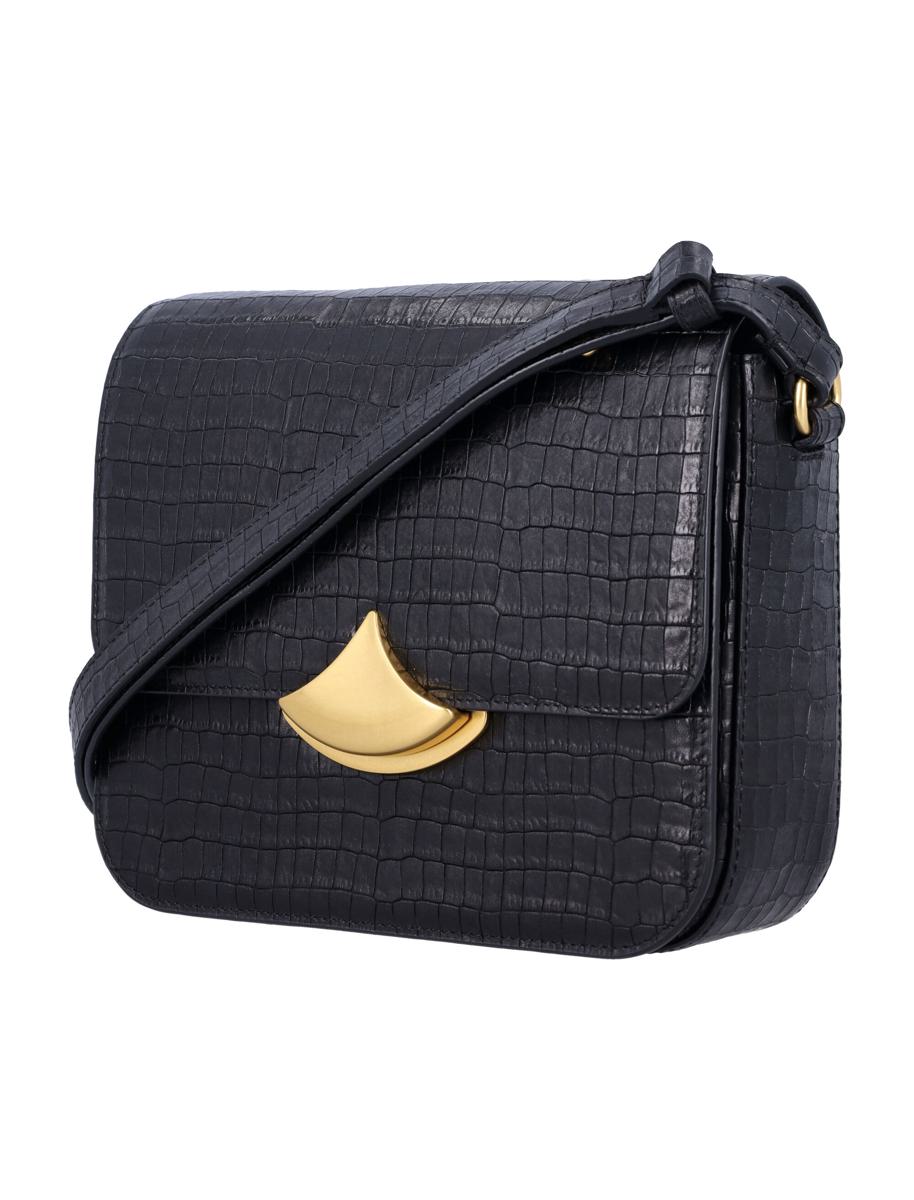 Sessun Sessùn Diviluz E Box-Tasche aus Leder mit Krokodilprägung