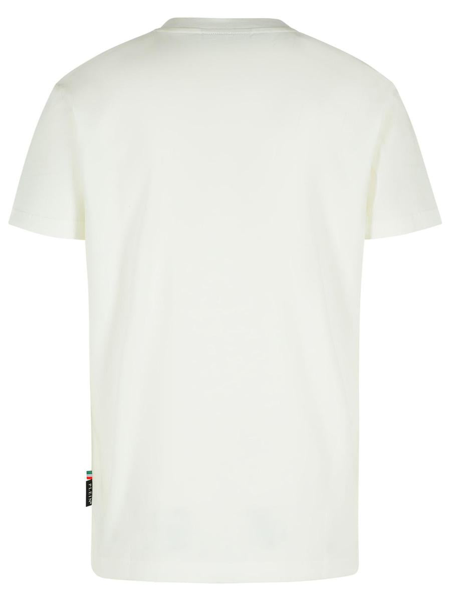 Weißes Baumwoll-T-Shirt von Philipp Plein