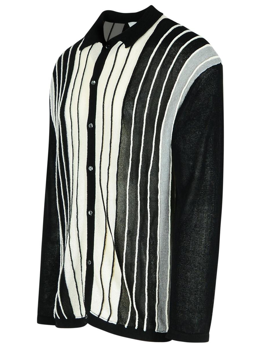 Laneus – Schwarzer Pullover aus Viskosemischung