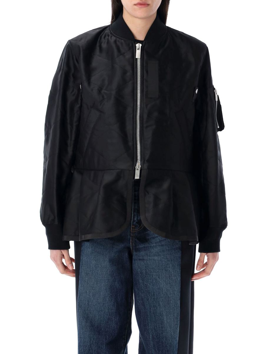 Sacai – Gesteppter Satinblouson