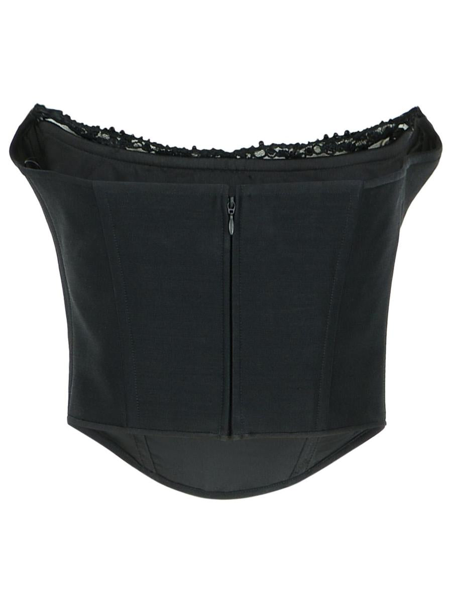 DSQUARED2 „Paris“ Korsett aus schwarzer Schurwollmischung