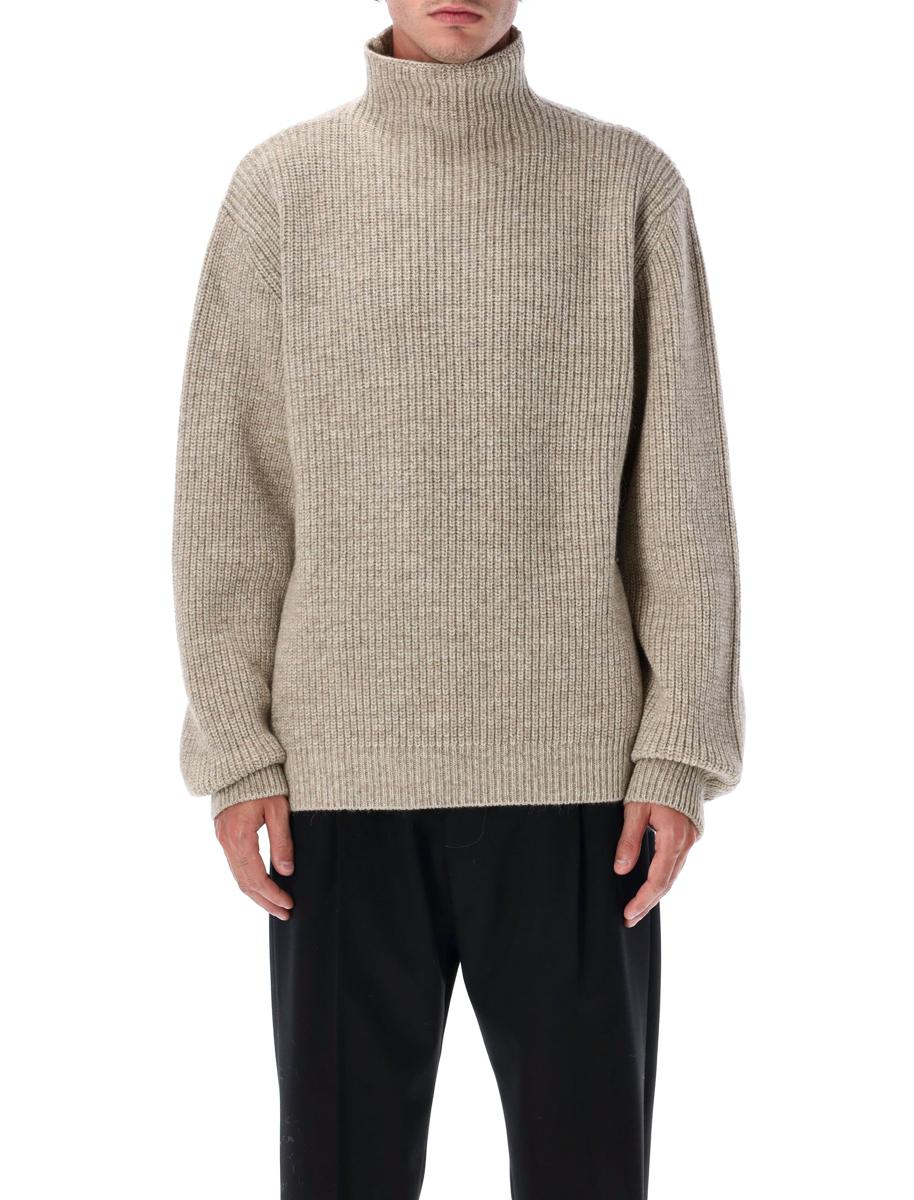Lemaire Yak Alpaka Pullover mit hohem Kragen
