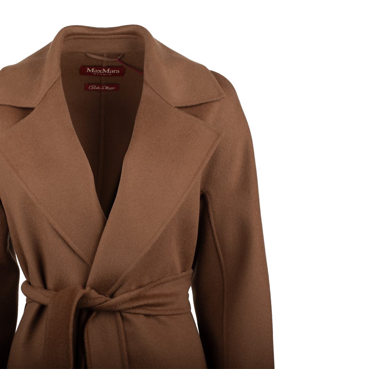 Max Mara Haselnussbrauner Morgenmantel aus Kaschmirwolle und Seide