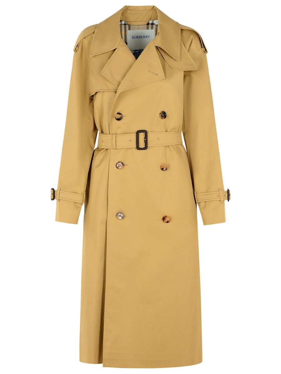 Burberry – Trenchcoat aus Baumwollmischung in Beige