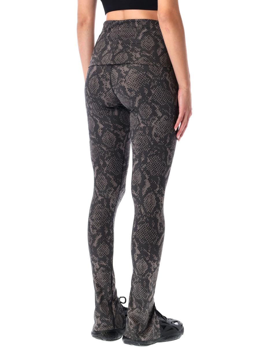Adidas By Stella McCartney – Rolltop-Leggings mit Python-Print