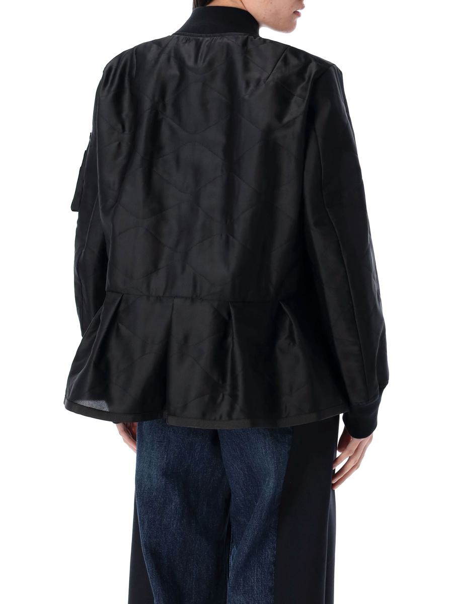 Sacai – Gesteppter Satinblouson